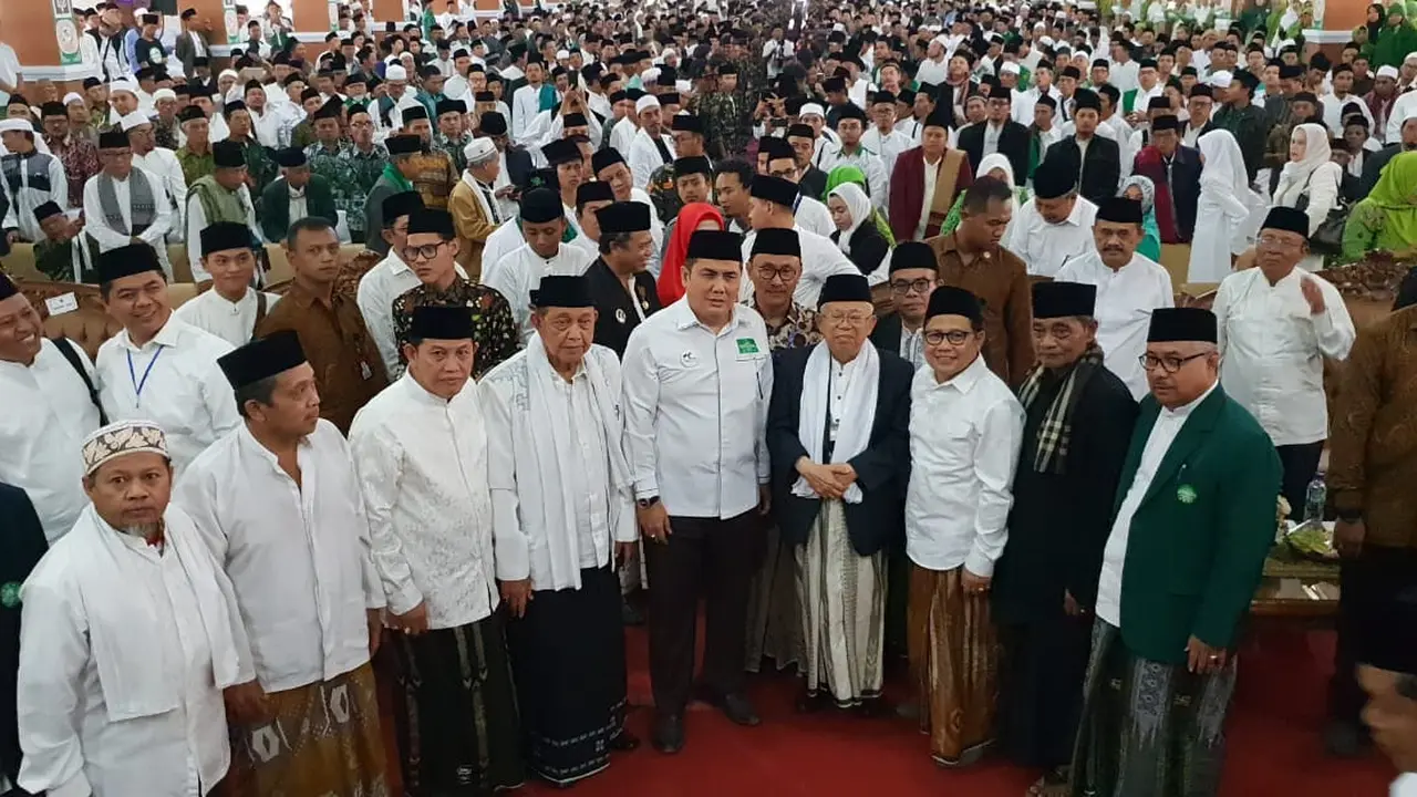 Ma'ruf Amin di Ponpes Cipasung, Tasikmalaya, Jawa Barat
