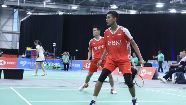 Muhammad Al Farizi/Nikolaus Joaquin - Tim Bulu Tangkis Indonesia - Kejuaraan Dunia Beregu Junior 2023