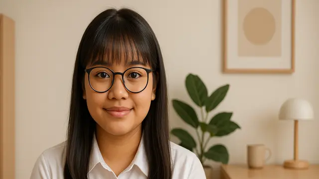Model Rambut Poni Korea Untuk Wajah Bulat di Tahun 2025/via ChatGPT