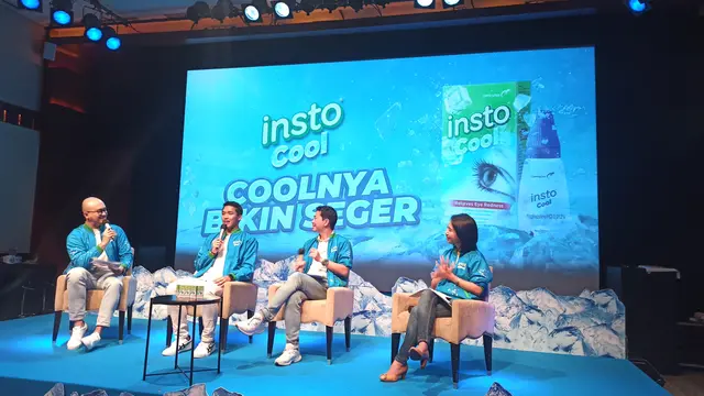 Konferensi Pers Insto Cool di Plaza Senayan, Rabu (27/7).