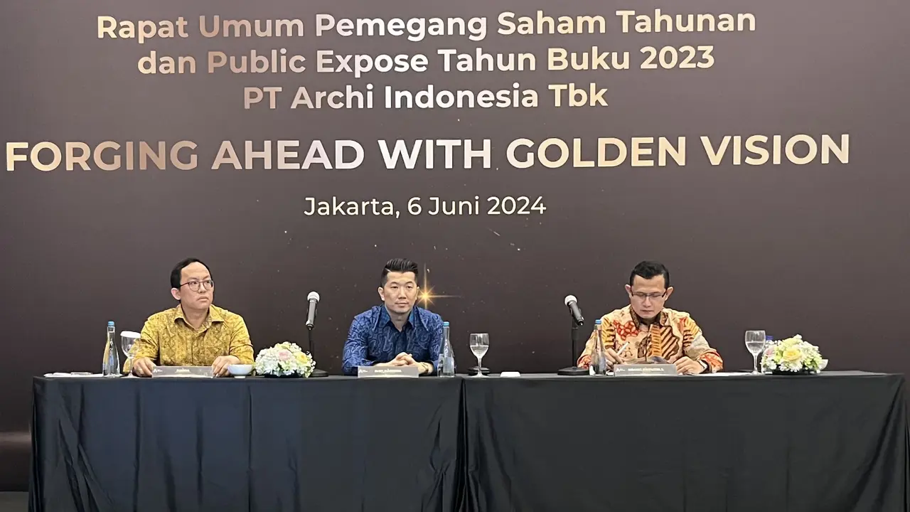 PT Archi Indonesia Tbk (ARCI) menyelenggarakan Rapat Umum Pemegang Saham Tahunan (RUPST) pada Kamis 6 Juni 2024. (Foto: Liputan6.com/Pipit I.R)