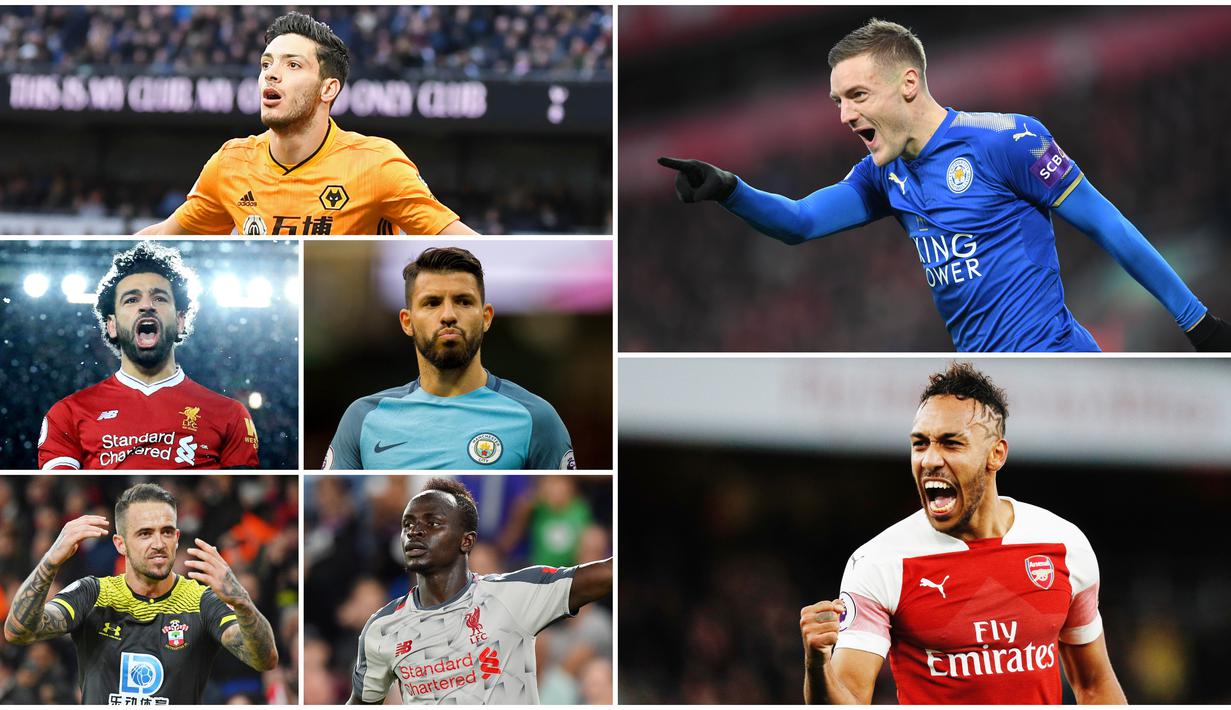 Berikut ini daftar top skor sementara Premier League. Jammy Vardy berada di puncak dengan koleksi 19 gol sementara Aubameyang menempati posisi ke dua dengan catatan 17 gol.