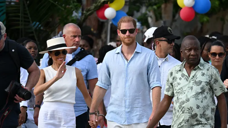 Pengamanan Ekstra Meghan Markle dan Pangeran Harry di Kolombia, Dilindungi Perisai Anti-peluru hingga Dikelilingi Militer Bersenjata