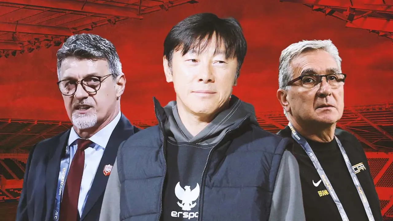 Ilustrasi - STY bareng pelatih Bahrain dan China