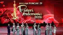 Penobatan ini sekaligus menandai berakhirnya masa tugas Firsta Yufi sebagai Puteri Indonesia 2025 dan dimulainya peran baru Agnes sebagai representasi perempuan Indonesia di tingkat nasional maupun internasional. Tampak dalam foto, suasana Grand Final Pemilihan Puteri Indonesia 2026 di Jakarta Internasional Convention Center, Jakarta, Jumat (24/4/2026). (Kapanlagi.com/Budy Santoso)