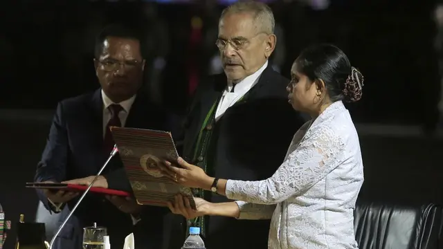 Presiden Timor Leste Jose Ramos-Horta. (AP Photo/Lorenio Do Rosario Pereira)