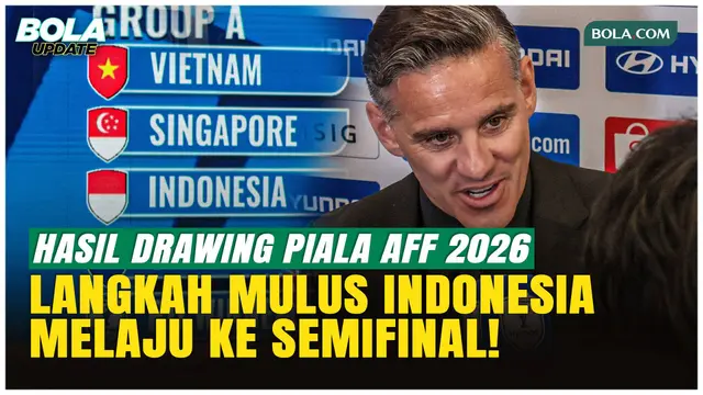Hasil Drawing Piala AFF 2026: Timnas Indonesia Masuk Grup A