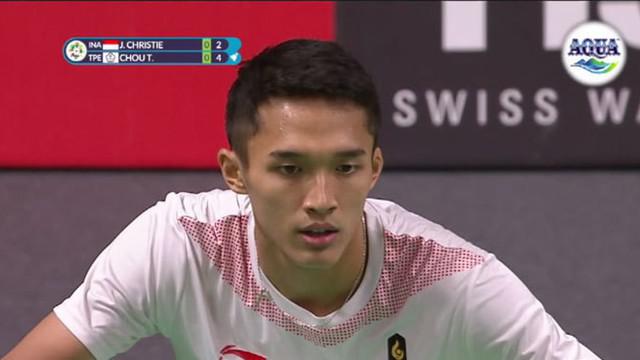 Jonatan Christie alias Jojo berhasil meraih medali emas di nomor tunggal putra bulu tangkis. Jojo mengalahkan Chou Tienchen atlet dari Chinese Taipe dengan skor 2-1.