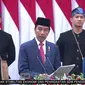 Presiden Joko Widodo (Jokowi) pada Penyampaian Keterangan Pemerintah Atas RUU APBN Tahun Anggaran 2024 beserta Nota Keuangan. (Photo dok. Youtube DPR RI)