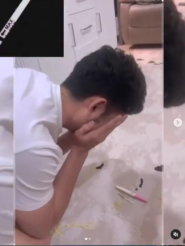 6 Potret Angga Wijaya Umumkan Kehamilan Istri, Penuh Haru Bahagia