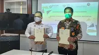 Penandatanganan nota kesepakatan antara Direktur Utama PT Angkasa Pura II, Muhammad Awaluddin, dengan Kepala BP2MI Benny Ramdani, di Terminal 3 Bandara Soekarno Hatta, Jumat (4/9/2020).
