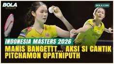 Pesona Pitchamon Opatniputh saat Beraksi di Indonesia Masters 2026: Manis tapi Mematikan!