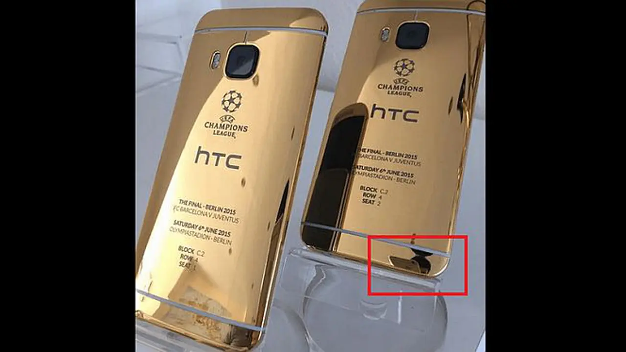 Ups, HTC Potret One M9 Pakai iPhone