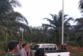 Lokasi WN China serang TNI di Kalbar. (Istimewa)