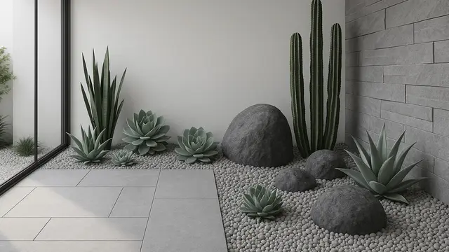 Model Teras Menyatu dengan Taman Indoor Minimalis 2025 /Ilustrasi gambar oleh AI