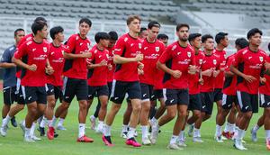 Skuad Garuda dijadwalkan dua kali menghadapi Timnas Mali U-22 sebelum berlaga di SEA Games 2025. (Bola.com/M Iqbal Ichsan)