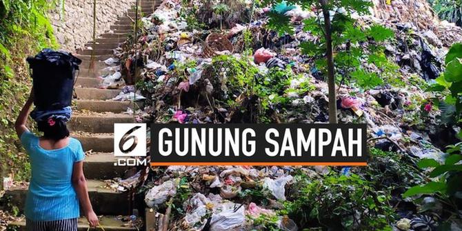VIDEO: Penampakan Gunung Sampah di Pinggir Jalan Bali