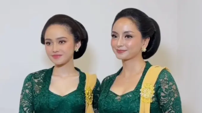 Syifa Hadju dan  Valerie Tifanka saat Jadi Bridesmaid Luna Shabrina. [@loritayoung_mua]