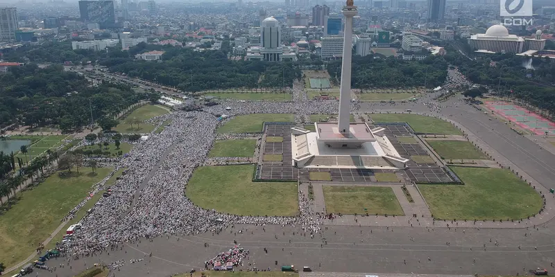 Melihat Aksi Bela Palestina 115 dari Udara