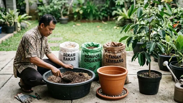 Cara Mengerdilkan Pohon Jamblang atau Duwet agar Berbuah di Pot/AI Generated