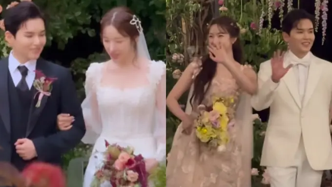 Potret Ari Istri Ryeowook Super Junior di hari pernikahannya