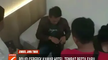 Polisi tidak menemukan sabu karena diduga sudah dibuang pelaku bernama Fauzi ke dalam kloset kamar mandi hotel.