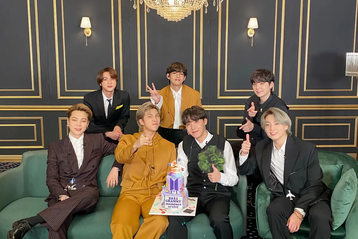 BTS dala Grammy Awards 2021. (Twitter/ bts_bighit)