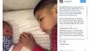 Dalam video tersebut memperlihatkan kebahagiaan Arjuna saat bermain dengan adiknya yang masih bayi. Dari keterangan yangdituliskan Titi, Juna sangat bahagia dengan hadirnya Kai.  (Instagram/Titi_kamal)