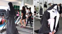 Apa jadinya bila Valak Conjuring 2 bukannya menakut-nakuti manusia malahan berolahraga di pusat kebugaran?