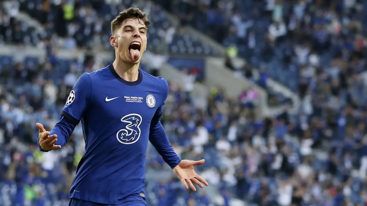 Foto Liga Champions: Robek Gawang Manchester City Kai Havertz Bawa Chelsea Unggul Sementara di Babak Pertama