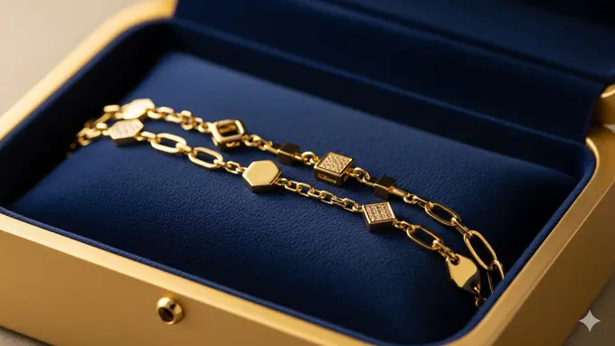 Tips Memilih Gelang Emas 5 Gram agar Tetap Stylish dan Bernilai Jual Tinggi/ Ilustrasi gambar AI