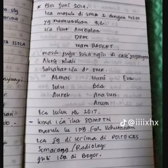 Wanita Ungkap Isi Buku Harian Ibunya, Catat Tumbuh Kembang Anaknya Sejak Lahir Hingga Masuk Kuliah