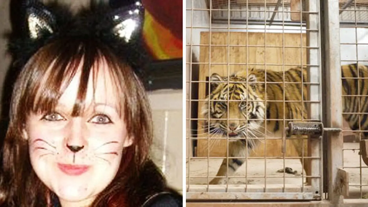 Sarah McClay dan harimau yang menewaskannya (c) dailymail