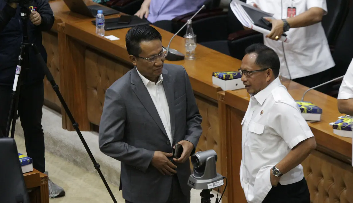 Pemerintah telah menerima undangan dari DPR untuk membahas RUU Pilkada pada November 2023. (merdeka.com/Arie Basuki)