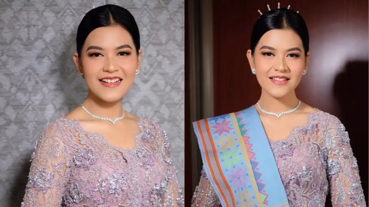 Potret Menawan Khas Ibu Pejabat Kahiyang Ayu Saat Pelantikan Kepala Daerah, Pakai Kebaya Lilac dan Ulos