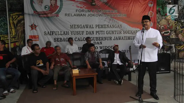 Dukung Penuh, Relawan Jokowi Jatim Siap Menangkan Gus Ipul-Puti dalam Pilgub