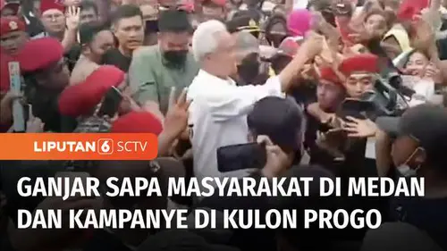 VIDEO: Ganjar Sapa Nelayan di Medan, Sebelumnya Hadiri Kampanye Terbuka di Kulon Progo