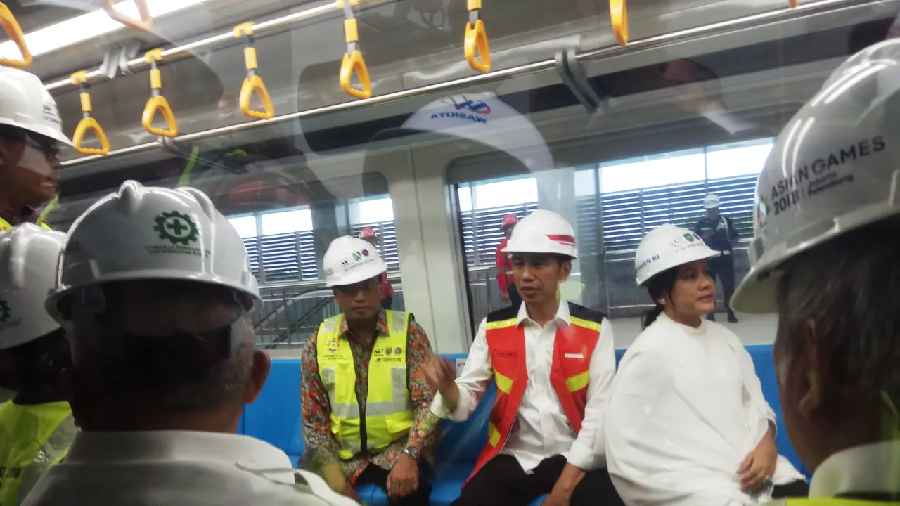 LRT Palembang Jadi Harapan Joko Widodo untuk Perubahan Peradaban Indonesia