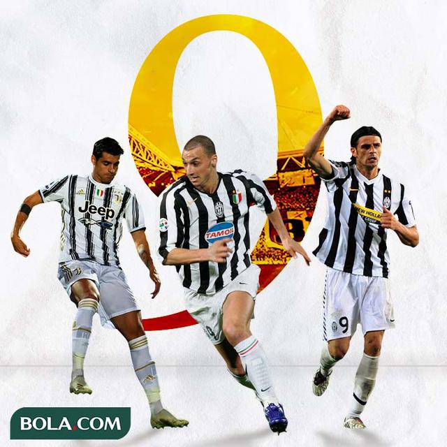 Juventus - Alvaro Morata, Zlatan Ibrahimovic, Vincenzo Iaquinta