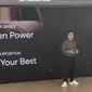 Vice President and CMO Realme Chase Xu saat memperkenalkan 320W Supersonic Charge. (Liputan6.com/Agustina Melani)