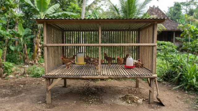 Model Kandang Ayam Broiler untuk 10 Ekor