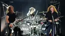 Hammersonic Festival 2017 ditutup dengan penampilan band metal Megadeth. Band legenda asal Amerika Serikat itu sukses membakar semangat penonton yang berakhir hingga pukul 01.00 WIB. (Bambang E. Ros/Bintang.com) 