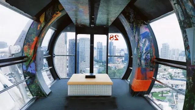 Lihat kota Singapura dari Ketinggian dengan Singapore Flyer