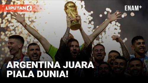 VIDEO: Highlights Piala Dunia 2022, Argentina Juara Usai Menang Adu Penalti 4-2
