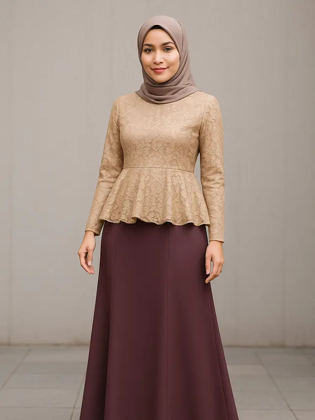 Gamis Brokat Paling Favorit di Tahun 2025 (Foto: ChatGPT)