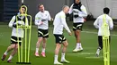 Duel leg pertama antara dua raksasa Eropa tersebut akan digelar di Etihad Stadium, Manchester, Rabu (12/4/2023) pukul 02.00 WIB. (Photo by Paul ELLIS / AFP)