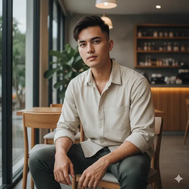 Model Rambut Pria Korea Comma Hair