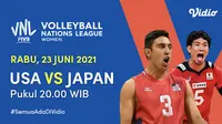 Link Live Streaming Big Match VNL 2021 di Vidio Rabu 23 Juni 2021. (Sumber : dok. vidio.com)