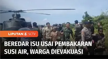 Tim Satgas Damai Cartenz TNI-Polri mengevakuasi warga dari Distrik Paro ke Kenyam, Kabupaten Nduga, Provinsi Papua Pegunungan, pascaperistiwa dibakarnya pesawat Susi Air. Satgas juga masih terus mencari pilot Susi Air yang belum diketahui keberadaann...