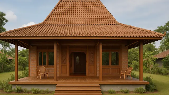 Inspirasi Rumah Bagus Sederhana dengan Lantai Kayu yang Memikat/via ChatGPT
